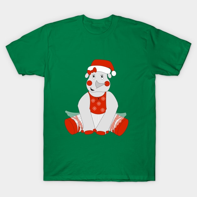 Christmas Ballerina Rhino Digital Art | Christmas Special | illusima T-Shirt by illusima